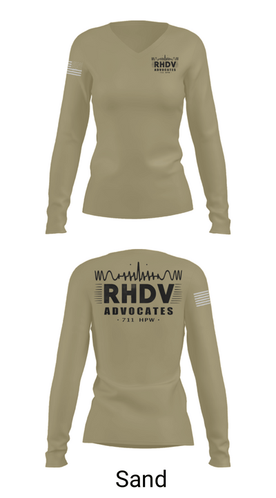 711 HPW/RHDV 93111099 Women's Long Sleeve V-neck Shirt - 97