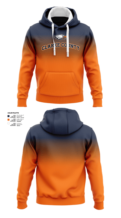 Clarke County High School Basketball 41181396 Hoodie - 1