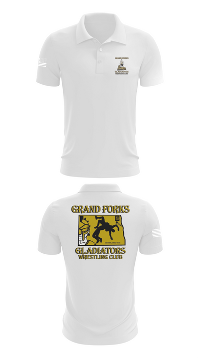 Gladiators Wrestling Club 89739308 Short Sleeve Performance Polo - 9