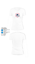 California State Soccer Association – South (Cal South) 82516677 Women's Short Sleeve V-neck Shirt - 18