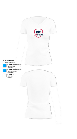 Women's Short Sleeve Vneck Shirt, California State Soccer Association – South (Cal South), Men's Soccer, Teamtime, Team time, sublimation, custom sports apparel, team uniforms, spirit wear, spiritwear, sports uniforms, custom shirts, team store, custom team store, fundraiser sports, apparel fundraiser