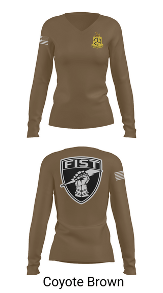 Womens Long Sleeve Vneck Shirt, 1-200 Infantry, National Guard, Teamtime, Team time, sublimation, custom sports apparel, team uniforms, spirit wear, spiritwear, sports uniforms, custom shirts, team store, custom team store, fundraiser sports, apparel fundraiser