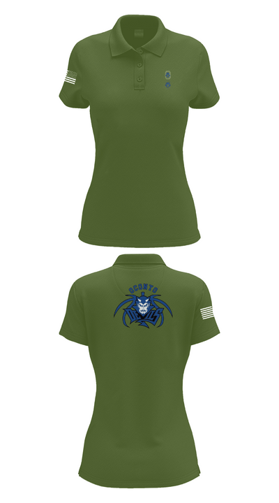 Oconto High School Basketball 74094120 Women's Short Sleeve Performance Polo  - 22