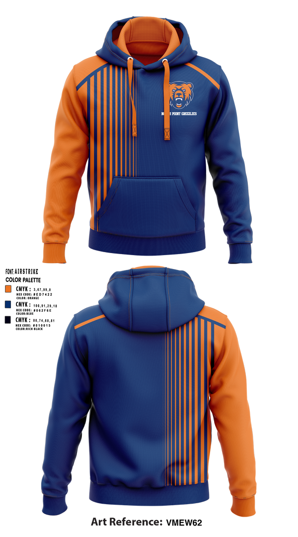 Hoodie, North Point Grizzlies, Golf, Teamtime, Team time, sublimation, custom sports apparel, team uniforms, spirit wear, spiritwear, sports uniforms, custom shirts, team store, custom team store, fundraiser sports, apparel fundraiser