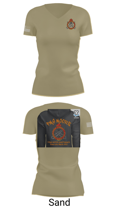 FMS Moore 83066116 Women's Short Sleeve V-neck Shirt - 88