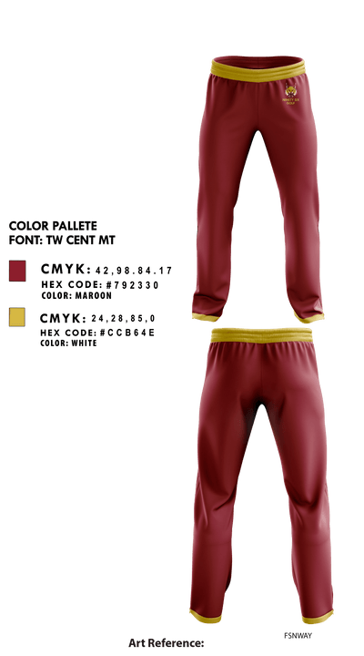 Ninety Six High School Golf 14815535 Sweatpants - 1