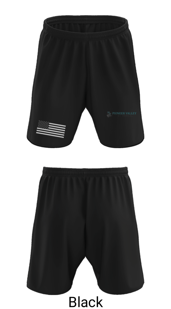 Athletic Shorts With Pockets, Pioneer Valley High School Track and Field, Track & Field, Teamtime, Team time, sublimation, custom sports apparel, team uniforms, spirit wear, spiritwear, sports uniforms, custom shirts, team store, custom team store, fundraiser sports, apparel fundraiser