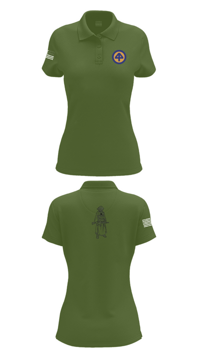 A Co 1/1-114th 36313026 Women's Short Sleeve Performance Polo  - 55