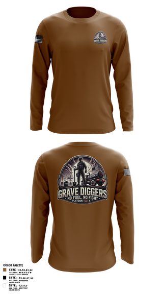 Long Sleeve Performance Shirt, Gravediggers, , Teamtime, Team time, sublimation, custom sports apparel, team uniforms, spirit wear, spiritwear, sports uniforms, custom shirts, team store, custom team store, fundraiser sports, apparel fundraiser
