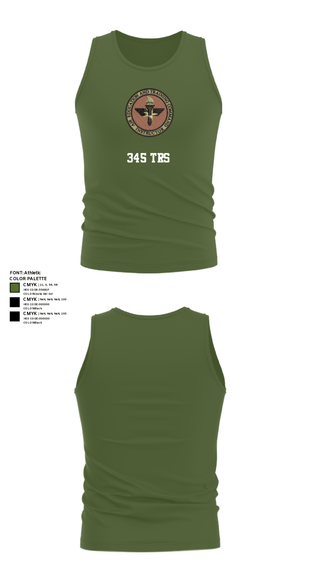 Tank Top, 345 TRS, Air Force, Teamtime, Team time, sublimation, custom sports apparel, team uniforms, spirit wear, spiritwear, sports uniforms, custom shirts, team store, custom team store, fundraiser sports, apparel fundraiser
