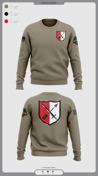 Crew Neck Sweatshirt, 31st Chemical Brigade, Army, Teamtime, Team time, sublimation, custom sports apparel, team uniforms, spirit wear, spiritwear, sports uniforms, custom shirts, team store, custom team store, fundraiser sports, apparel fundraiser