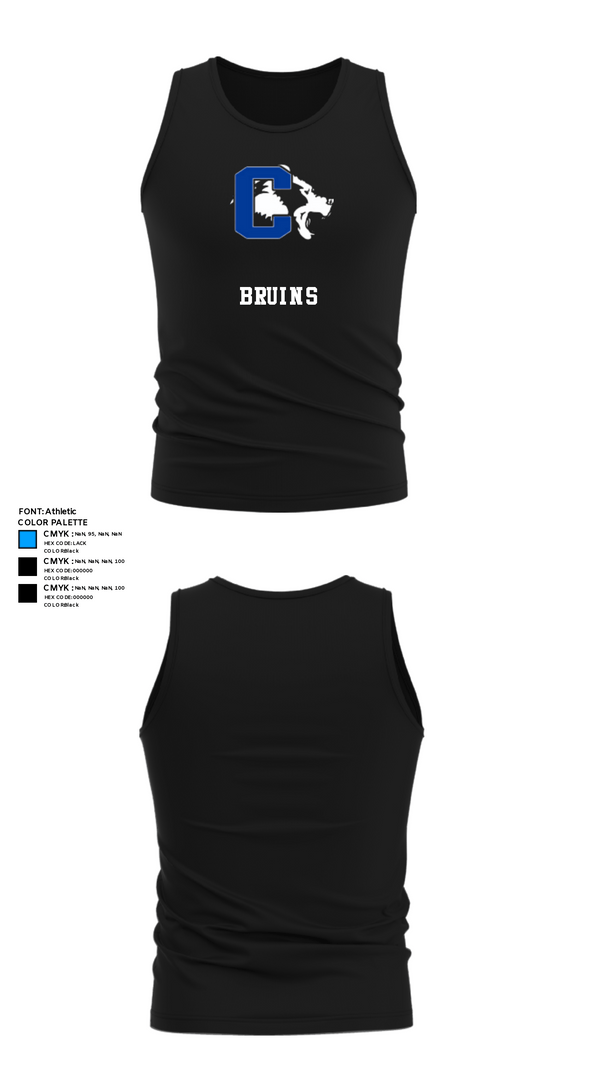 Tank Top, Bruins, Men's Basketball, Teamtime, Team time, sublimation, custom sports apparel, team uniforms, spirit wear, spiritwear, sports uniforms, custom shirts, team store, custom team store, fundraiser sports, apparel fundraiser