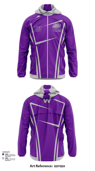 Windbreaker, Walnut Middle School, Spirit Store, Teamtime, Team time, sublimation, custom sports apparel, team uniforms, spirit wear, spiritwear, sports uniforms, custom shirts, team store, custom team store, fundraiser sports, apparel fundraiser