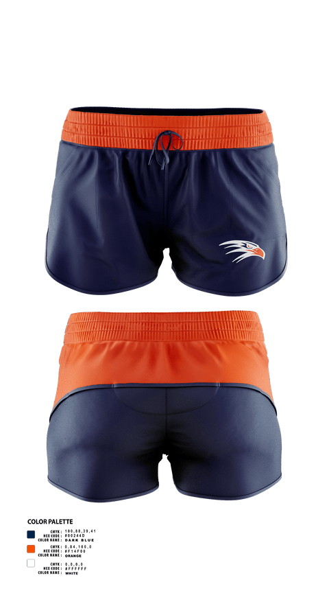 Womens Shorts, HAWKS, , Teamtime, Team time, sublimation, custom sports apparel, team uniforms, spirit wear, spiritwear, sports uniforms, custom shirts, team store, custom team store, fundraiser sports, apparel fundraiser