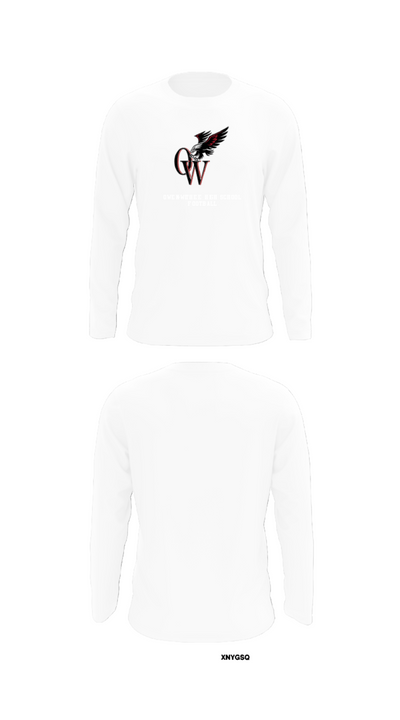 Owen-Withee High School Football 87083210 Long Sleeve Performance Shirt - 8