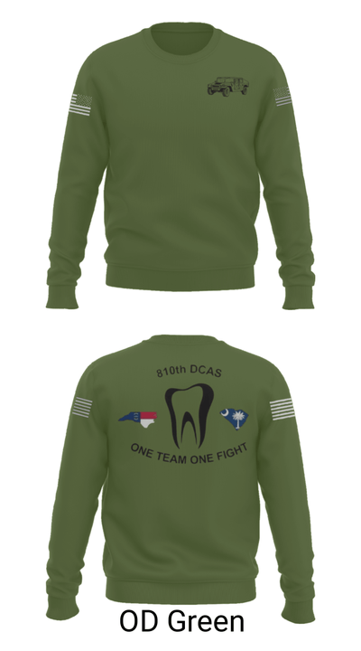 810th med co 30898387 Crew Neck Sweatshirt - 45