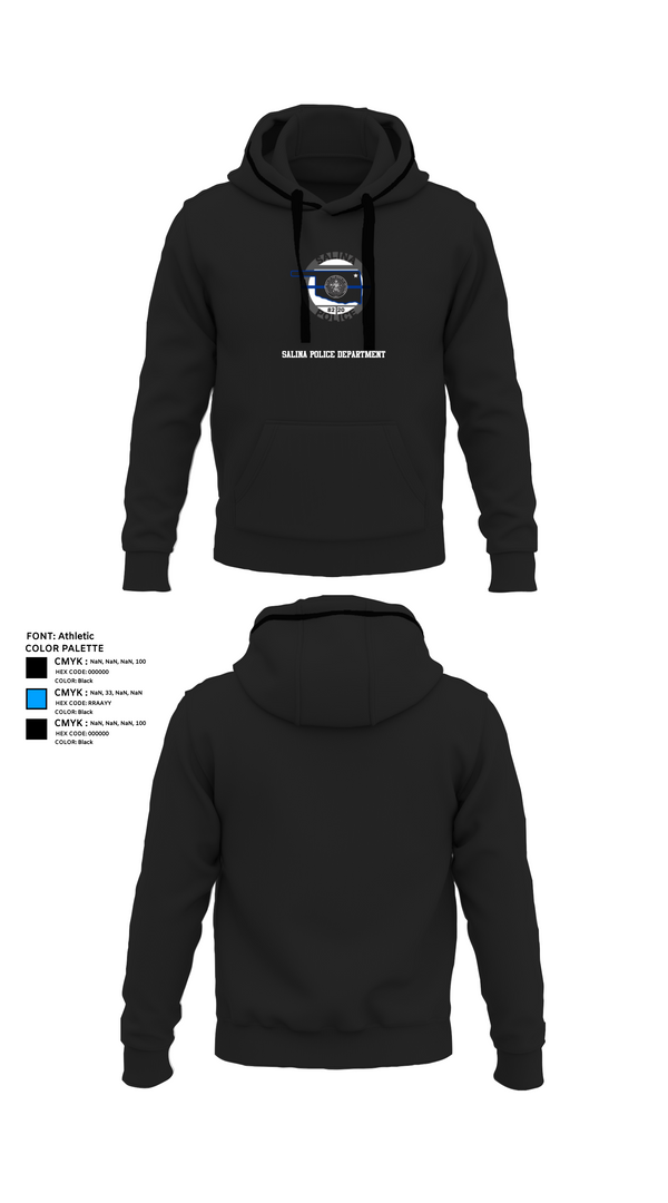 Hoodie, Salina Police Department, Police, Teamtime, Team time, sublimation, custom sports apparel, team uniforms, spirit wear, spiritwear, sports uniforms, custom shirts, team store, custom team store, fundraiser sports, apparel fundraiser