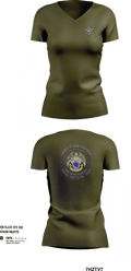 Drug Tactical Unit 39197263 Women's Short Sleeve V-neck Shirt - 251