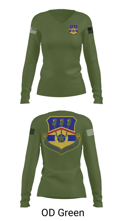 123d Contingency Response Group 43251587 Women's Long Sleeve V-neck Shirt - 32