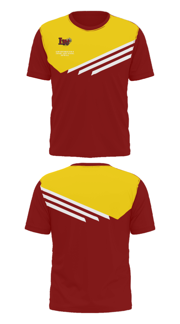 Short Sleeve Performance Shirt, Lowpoint-Washburn Junior High School Softball, Softball, Teamtime, Team time, sublimation, custom sports apparel, team uniforms, spirit wear, spiritwear, sports uniforms, custom shirts, team store, custom team store, fundraiser sports, apparel fundraiser