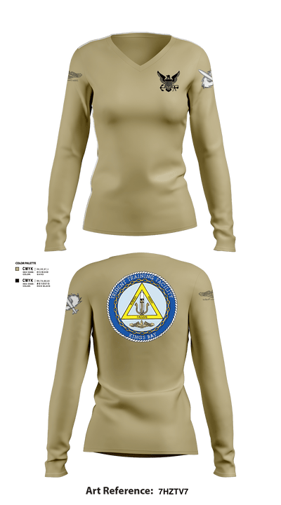 TRIDENT TRAINING FACILITY 43639143 Women's Long Sleeve V-neck Shirt - 2