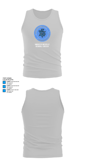 Tank Top, Warren Middle School Cheer, Cheer, Teamtime, Team time, sublimation, custom sports apparel, team uniforms, spirit wear, spiritwear, sports uniforms, custom shirts, team store, custom team store, fundraiser sports, apparel fundraiser