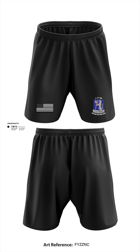 Athletic Shorts With Pockets, 1-77 AR A Co., Army, Teamtime, Team time, sublimation, custom sports apparel, team uniforms, spirit wear, spiritwear, sports uniforms, custom shirts, team store, custom team store, fundraiser sports, apparel fundraiser