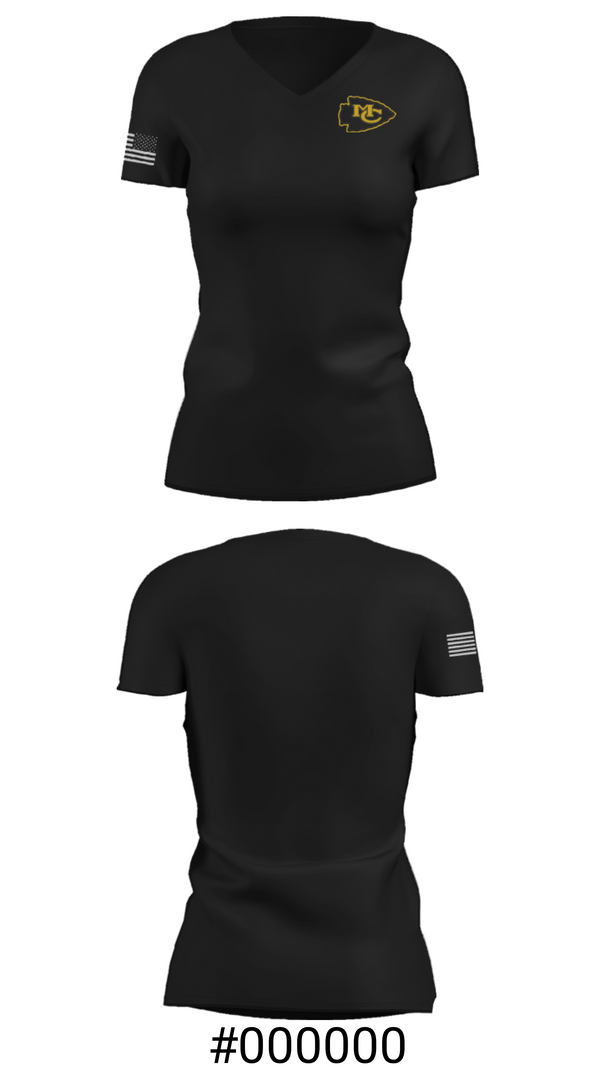 Women's Short Sleeve Vneck Shirt, McMinn County High School Track, Track & Field, Teamtime, Team time, sublimation, custom sports apparel, team uniforms, spirit wear, spiritwear, sports uniforms, custom shirts, team store, custom team store, fundraiser sports, apparel fundraiser