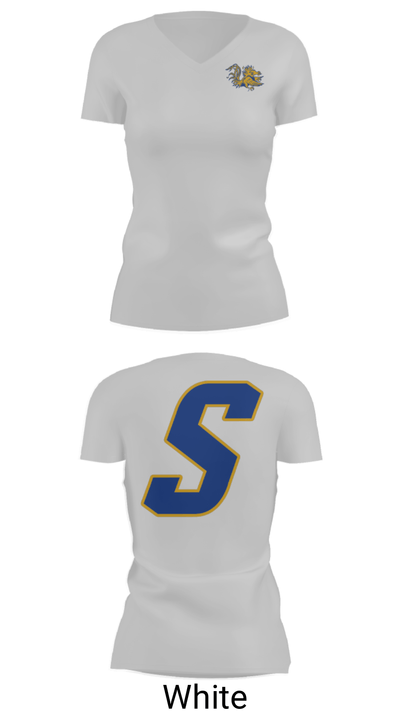 Sumter High School Track 47820162 Women's Short Sleeve V-neck Shirt - 7