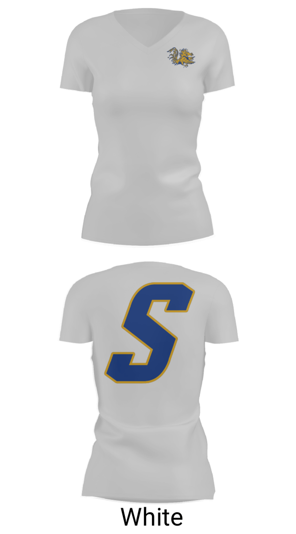 Women's Short Sleeve Vneck Shirt, Sumter High School Track, Track & Field, Teamtime, Team time, sublimation, custom sports apparel, team uniforms, spirit wear, spiritwear, sports uniforms, custom shirts, team store, custom team store, fundraiser sports, apparel fundraiser