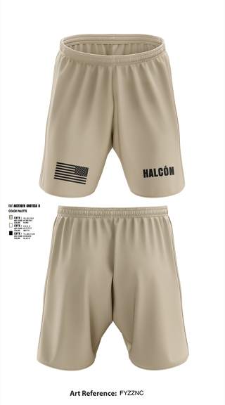 Athletic Shorts With Pockets, Halcón, , Teamtime, Team time, sublimation, custom sports apparel, team uniforms, spirit wear, spiritwear, sports uniforms, custom shirts, team store, custom team store, fundraiser sports, apparel fundraiser