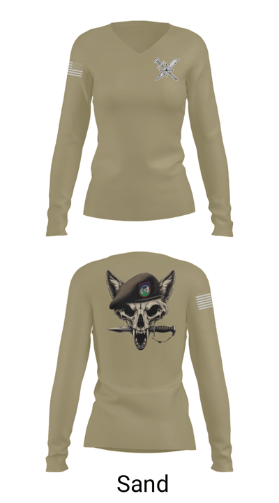 82EASOS 24073649 Women's Long Sleeve V-neck Shirt - 97