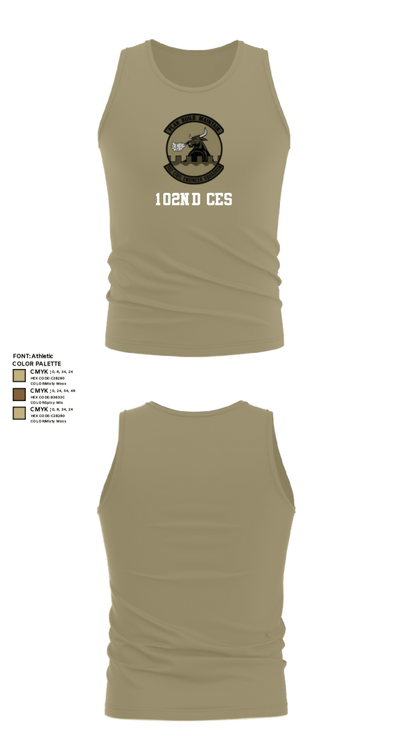 Tank Top, 102nd CES, Air Force, Teamtime, Team time, sublimation, custom sports apparel, team uniforms, spirit wear, spiritwear, sports uniforms, custom shirts, team store, custom team store, fundraiser sports, apparel fundraiser