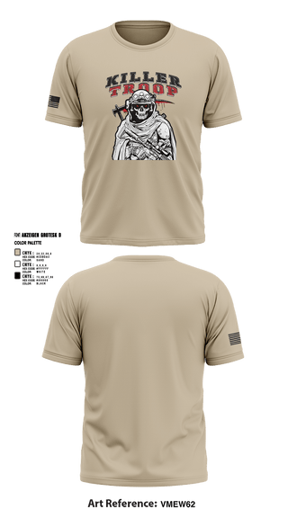 Short Sleeve Performance Shirt, 3/2CR Killer Troop, Army, Teamtime, Team time, sublimation, custom sports apparel, team uniforms, spirit wear, spiritwear, sports uniforms, custom shirts, team store, custom team store, fundraiser sports, apparel fundraiser