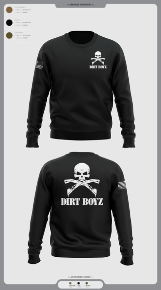 Crew Neck Sweatshirt, Dirt boyz, Air Force, Teamtime, Team time, sublimation, custom sports apparel, team uniforms, spirit wear, spiritwear, sports uniforms, custom shirts, team store, custom team store, fundraiser sports, apparel fundraiser