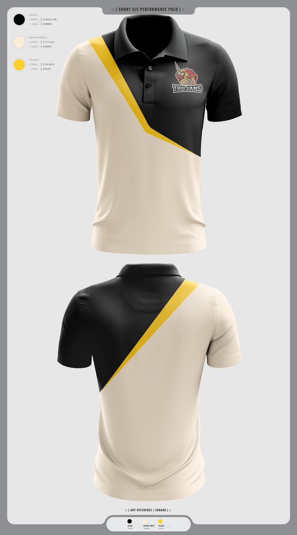 Short Sleeve Performance Polo, TROJANS, Wrestling, Teamtime, Team time, sublimation, custom sports apparel, team uniforms, spirit wear, spiritwear, sports uniforms, custom shirts, team store, custom team store, fundraiser sports, apparel fundraiser