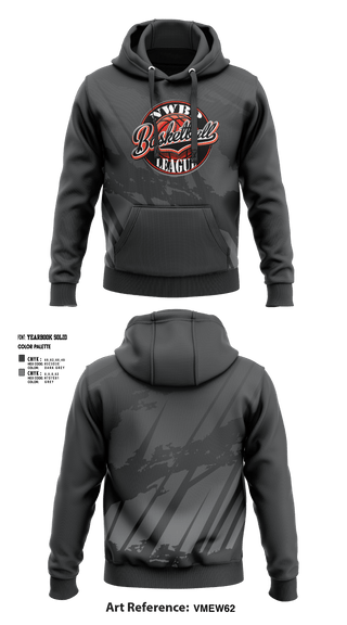 Hoodie, North West Bergen Passaic Basketball League, Men's Basketball, Teamtime, Team time, sublimation, custom sports apparel, team uniforms, spirit wear, spiritwear, sports uniforms, custom shirts, team store, custom team store, fundraiser sports, apparel fundraiser