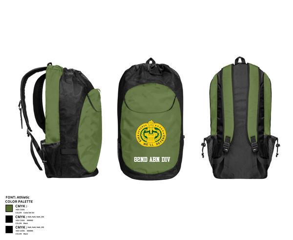 Gear Bag, 82nd ABN div, , Teamtime, Team time, sublimation, custom sports apparel, team uniforms, spirit wear, spiritwear, sports uniforms, custom shirts, team store, custom team store, fundraiser sports, apparel fundraiser