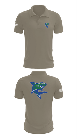 Short Sleeve Performance Polo, Bullshark Battalion, Army, Teamtime, Team time, sublimation, custom sports apparel, team uniforms, spirit wear, spiritwear, sports uniforms, custom shirts, team store, custom team store, fundraiser sports, apparel fundraiser