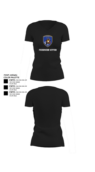 Womens Short Sleeve Vneck Shirt, Feuerwehr Witten, Fire Department, Teamtime, Team time, sublimation, custom sports apparel, team uniforms, spirit wear, spiritwear, sports uniforms, custom shirts, team store, custom team store, fundraiser sports, apparel fundraiser