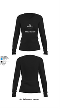 Bintelli Golf Carts 78097626 Women's Long Sleeve V-neck Shirt - 34