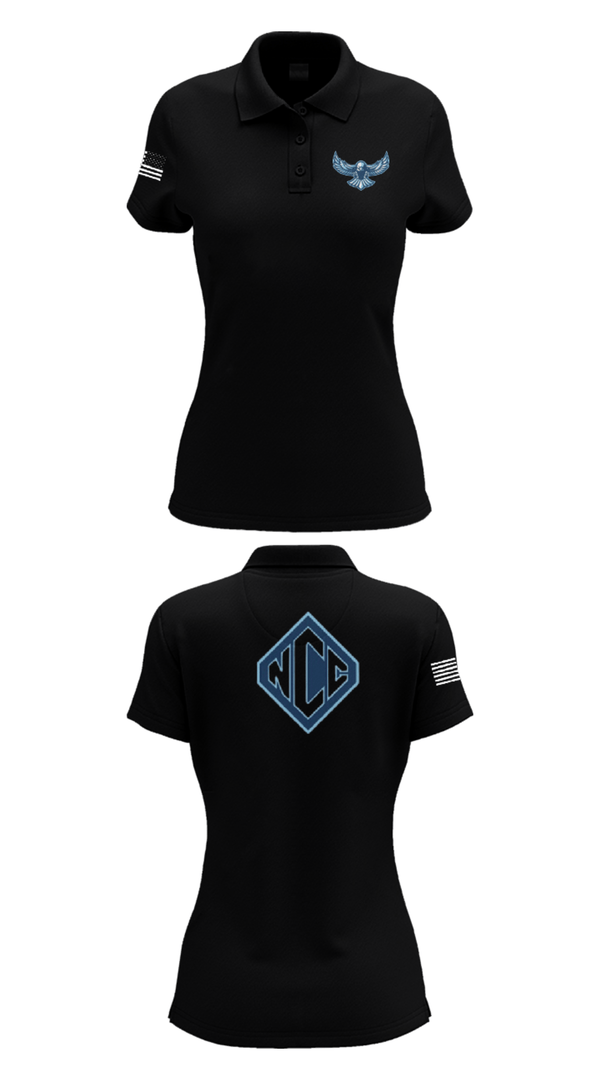 Womens Short Sleeve Performance Polo, North Cobb Christian School Cheer, Cheer, Teamtime, Team time, sublimation, custom sports apparel, team uniforms, spirit wear, spiritwear, sports uniforms, custom shirts, team store, custom team store, fundraiser sports, apparel fundraiser