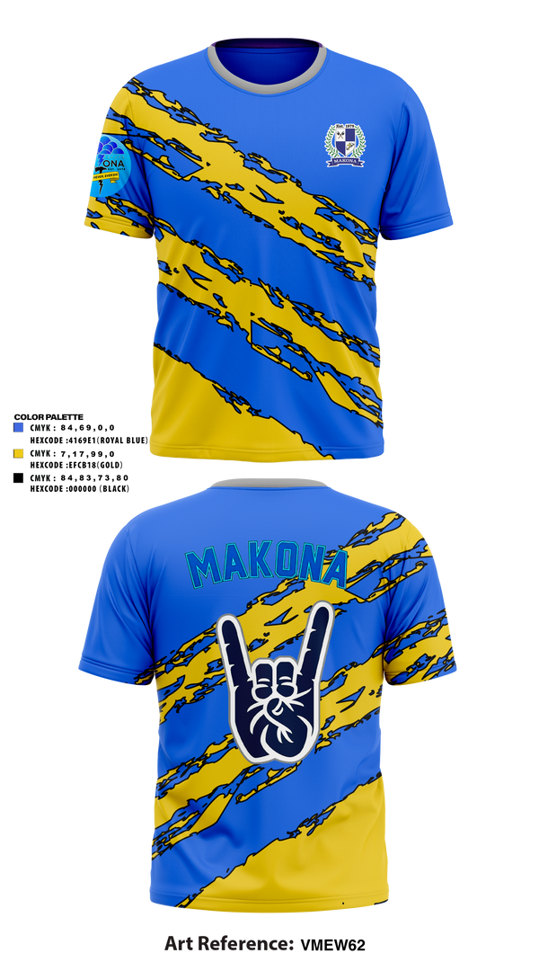 Short Sleeve Performance Shirt, MAKONA Fraternity, E-Sports, Teamtime, Team time, sublimation, custom sports apparel, team uniforms, spirit wear, spiritwear, sports uniforms, custom shirts, team store, custom team store, fundraiser sports, apparel fundraiser
