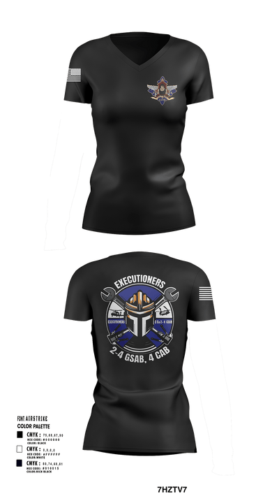 E 2-4 GSAB 63928011 Women's Short Sleeve V-neck Shirt - 126