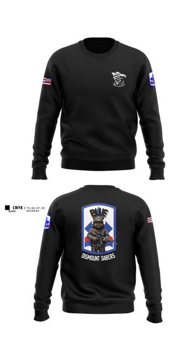 3RD PLT BAD BOYS3RD PLT BAD BOYS 899719921-299 DismountBlue Ewok 2663775 Crew Neck Sweatshirt - 1