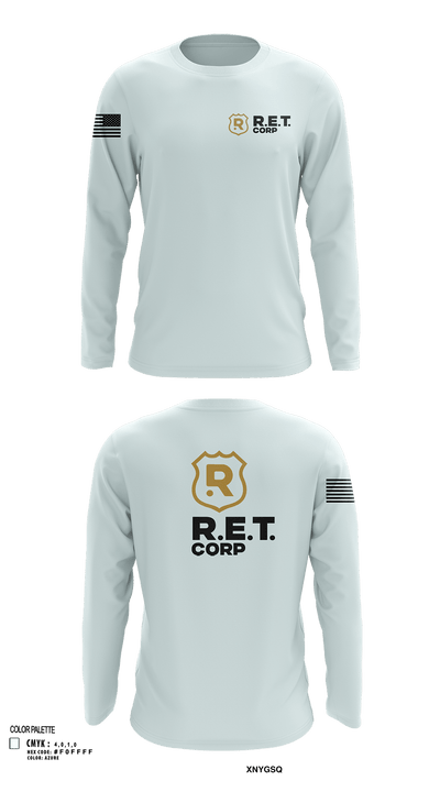 RET CORP 33326250 Long Sleeve Performance Shirt - 121