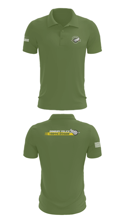 Danbury Police Traffic Unit 20625230 Short Sleeve Performance Polo - 45