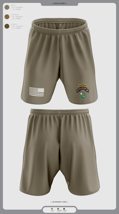 75th Ranger regiment 1725883 Athletic Shorts With Pockets - 1