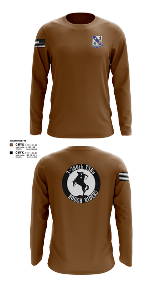 Long Sleeve Performance Shirt, 3-360th TSBn, Army, Teamtime, Team time, sublimation, custom sports apparel, team uniforms, spirit wear, spiritwear, sports uniforms, custom shirts, team store, custom team store, fundraiser sports, apparel fundraiser