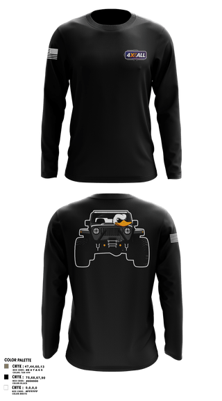 Long Sleeve Performance Shirt, 4XALL, Space Force, Teamtime, Team time, sublimation, custom sports apparel, team uniforms, spirit wear, spiritwear, sports uniforms, custom shirts, team store, custom team store, fundraiser sports, apparel fundraiser